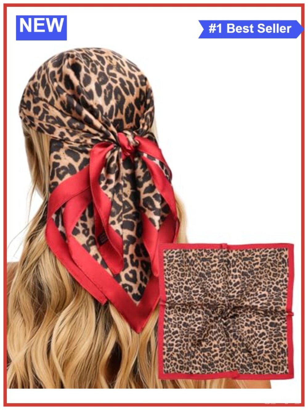 27.5" Square Satin Head Scarf Hair Bandana Neck Wrap Lightweight
